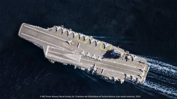 双融优配 法国新航母抄袭福建舰，8万吨2条弹射器不够看，还要再加1条